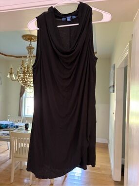 Simply Vera Vera Wang Black Draped Tank Top